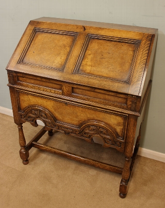 Antique Oak Bureau, Writing Desk,