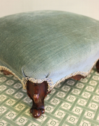 Antique Antique Victorian Walnut Footstool, 