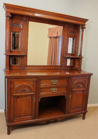 Antique Victorian Walnut Sideboard