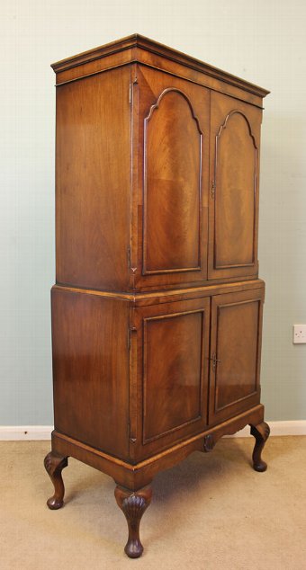 Antique Antique Walnut Drinks Cabinet,