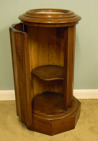 Antique Antique Victorian Mahogany Cylinder Bedside Cabinet