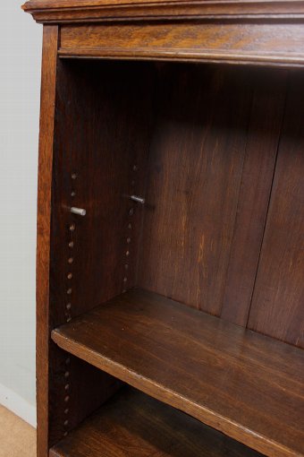 Antique Antique Small Open Oak Bookcase