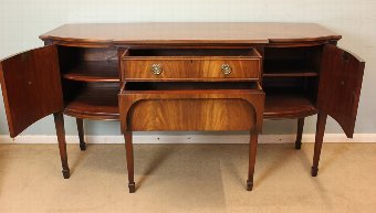 Antique Antique Mahogany Breakfront Georgian Style Sideboard,