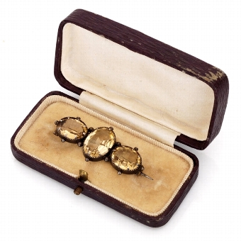 Victorian Citrine Brooch