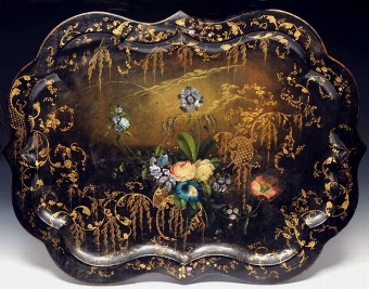 Early Victorian Toleware Tray