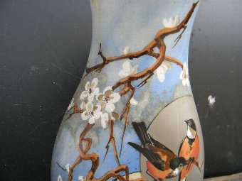 Antique Hand painted Victorian Vase 