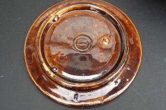 Antique Tobbaco Jar treacle  glazed Measham