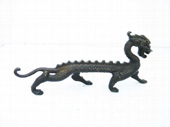 Antique Chinese Bronze of the Dragon Victorian and fantastic.
