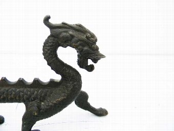 Antique Chinese Bronze of the Dragon Victorian and fantastic.