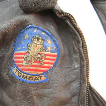 Antique Vietnam American pilots leather jacket 