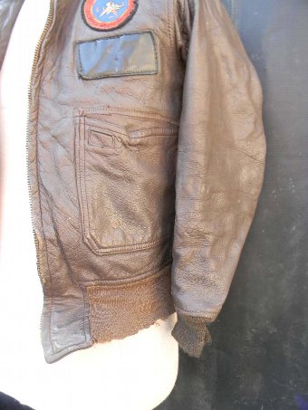 Antique Vietnam American pilots leather jacket 