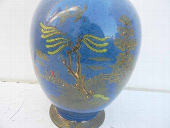 Antique Wilton ware Lamp's base early 20th century free worldwide post. 
