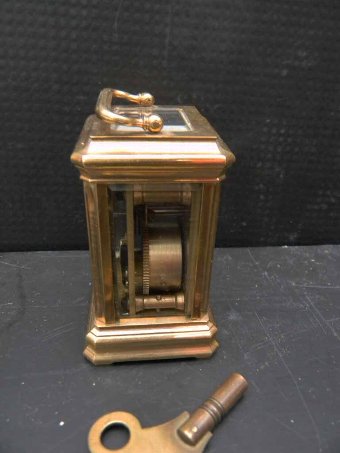 Antique carriage clock minature perfect condition and working order 