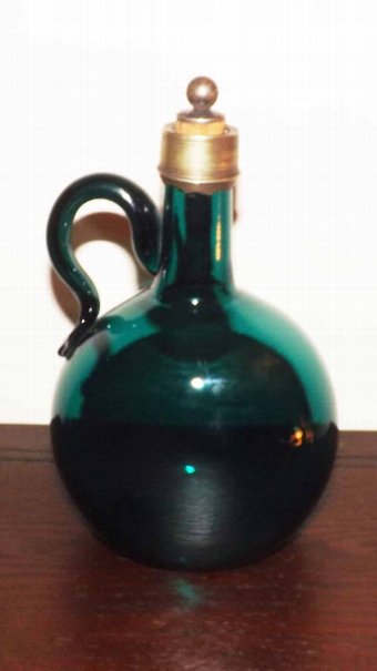 victorian cranberry glass decanter