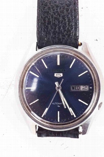 Antique mans Seiko automatic vintage wrist watch 