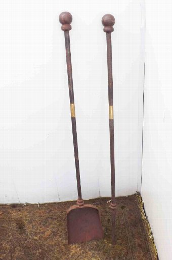 antique fire irons large Stately home items of importance. 