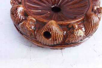 Antique slipware pottery Spitoon 18th century 