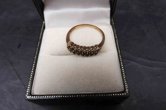 Antique Emerald ring 9ct gold 
