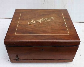 symphonion walnut cased 10" disk player