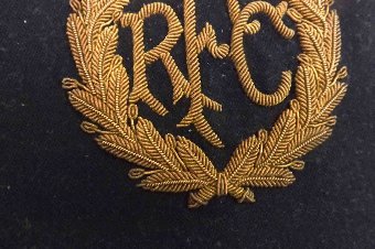 Antique RFC Gold braid Badge for Blazer genuine 1ww flyer's item. 