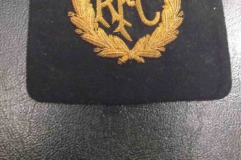 Antique RFC Gold braid Badge for Blazer genuine 1ww flyer's item. 