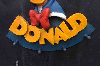 Antique Donald Duck coat hanger rare item, @@ free worldwide post 