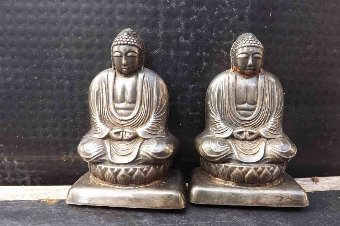 Budda's sterling silver pair of sifters rare items