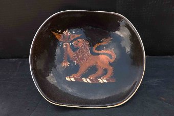 Antique studio art pottery by The Upton Pottery Worcestershire very rare piece. 