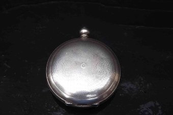 Antique Silver Full Hunter pocket watch late Victorian 