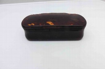 Antique Tortoise shell top snuff box