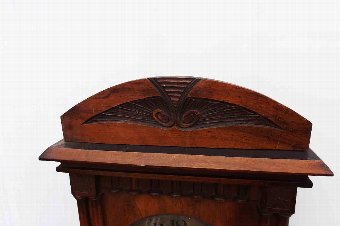 Antique Edwardian walnut cased antique wall clock 