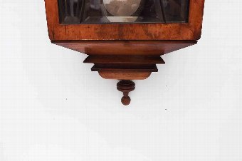 Antique Edwardian walnut cased antique wall clock 