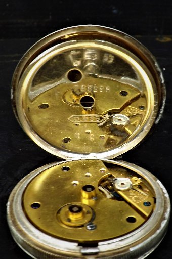 Antique antique pocket watch, Birmingham solid silver cased 