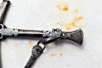 Antique English Civil war wheellocks tool