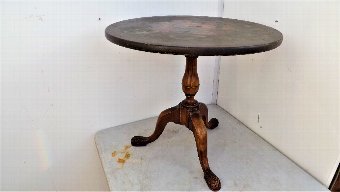 Antique Victorian Hand Painted Occasional Table