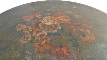 Antique Antique Victorian Hand Painted Occasional Table 