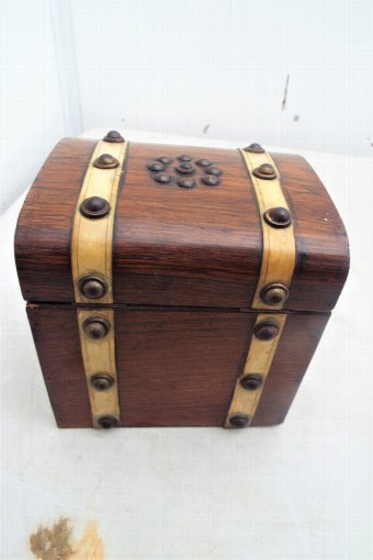 Antique Antique Rosewood Tea Caddy Box 