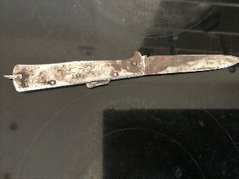 Antique German soldiers boot lock knife