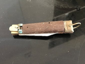 Antique Knife with wood grips  English 