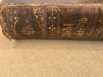 Antique Pulpit Bible in the Welsh Language