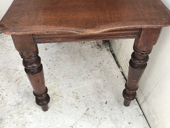 Antique Pair Of Mid Victorian Mahogany Hall Chairs 