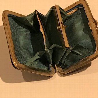 Antique Tortoise shell lady’s Victorian purse  