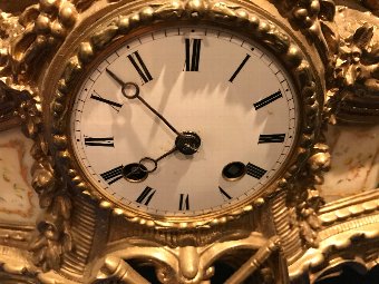 Antique Victorian French mantle clock