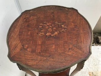 Antique Beautiful  French Kingwood side table