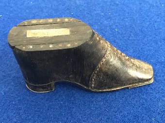 Snuff Box In Shape Of Shoe. Victorian