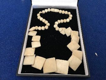 Victorian bone necklace