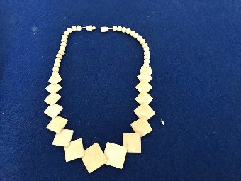 Antique Victorian bone necklace 