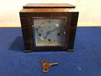 Rare miniature Gustav Becker Westminster Chimes mantle clock