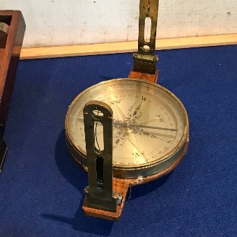 Antique Georgian Mine’s Compass Mahogany cased by W & S Jones 30 Holborn London 