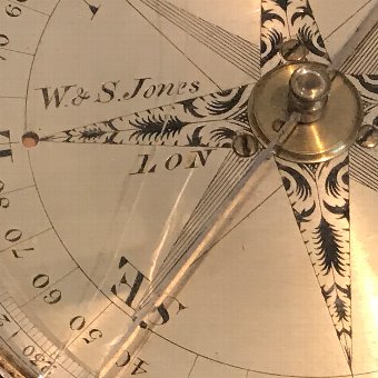 Antique Georgian Mine’s Compass Mahogany cased by W & S Jones 30 Holborn London 